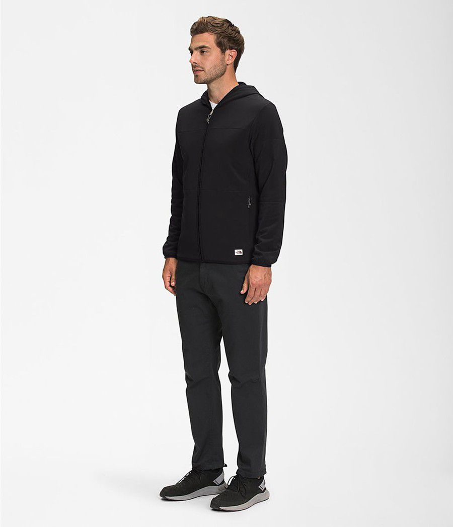 Pánské Hoodies The North Face Mountain Sweatshirt Full Zip Černé | JKPOFDC-40