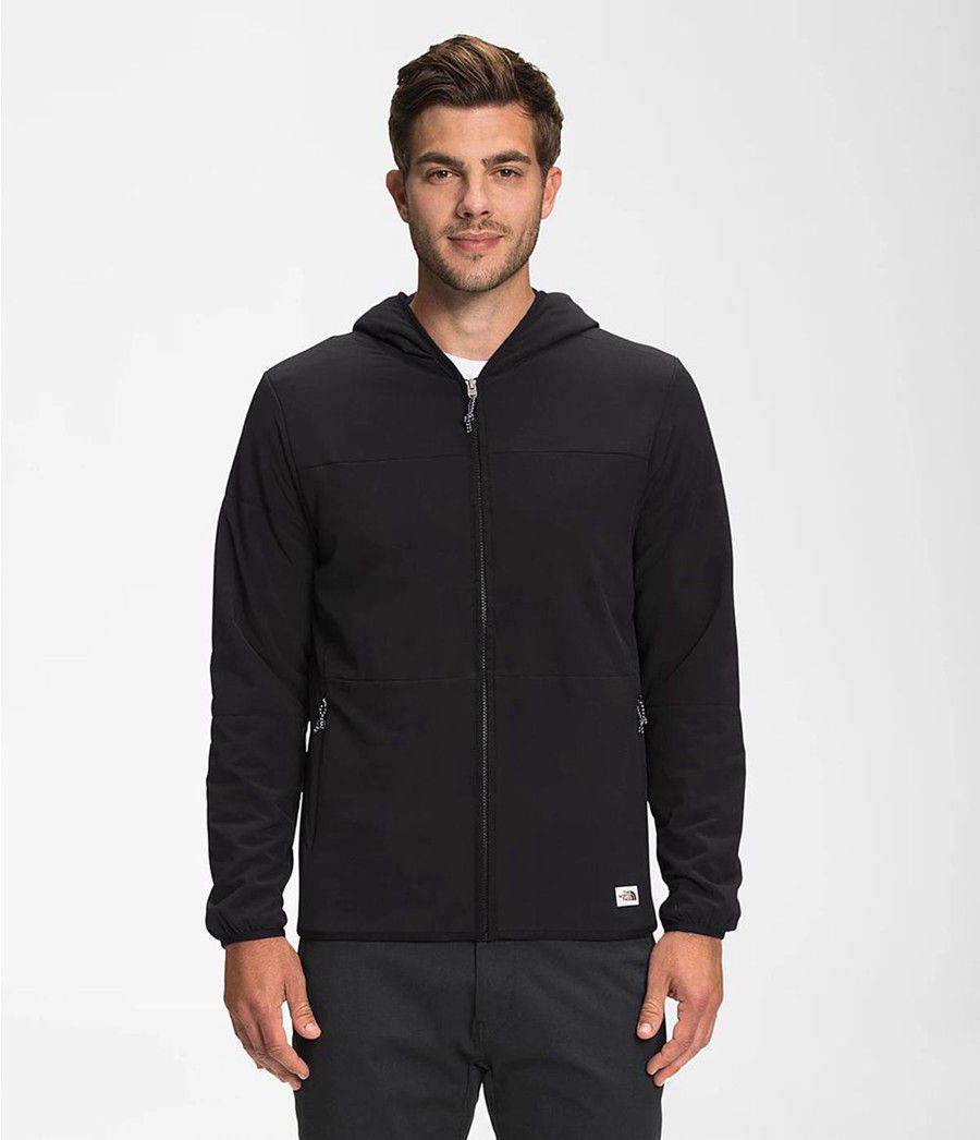 Pánské Hoodies The North Face Mountain Sweatshirt Full Zip Černé | JKPOFDC-40