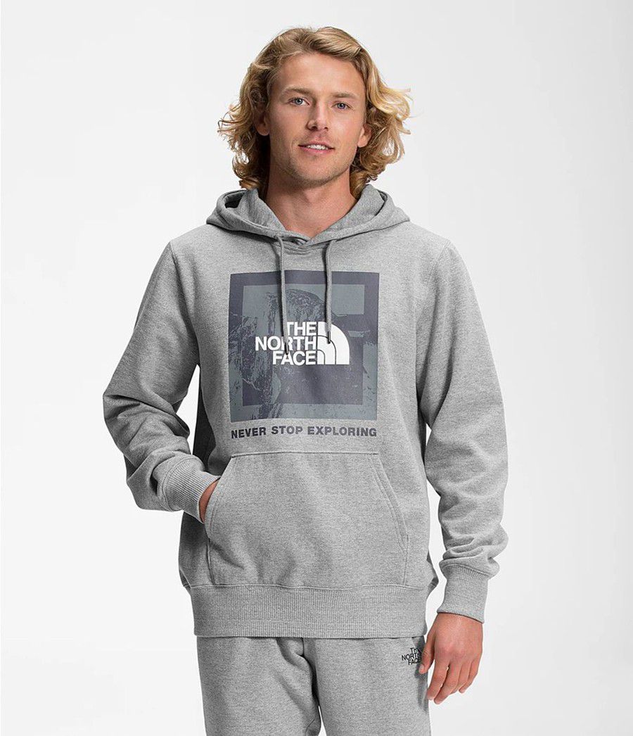 Pánské Hoodies The North Face Recycled Climb Graphic Šedé | DQUHMLS-64