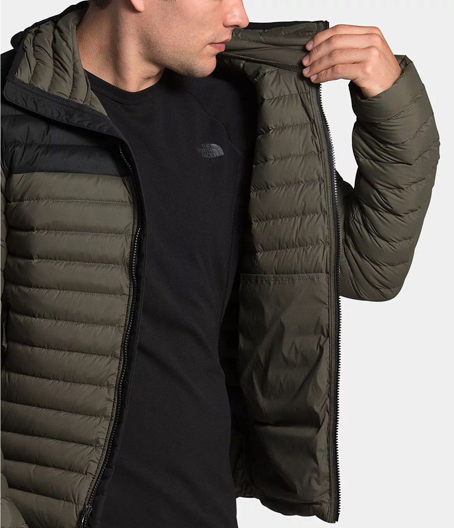 Pánské Hoodies The North Face Stretch Down Černé | IPSXUHV-03