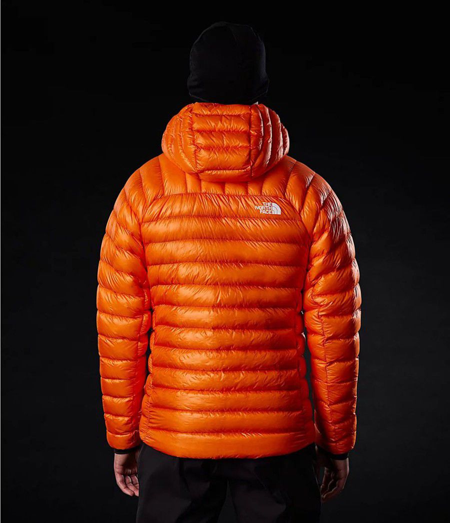 Pánské Hoodies The North Face Summit Down Oranžové | NZYSBWL-31