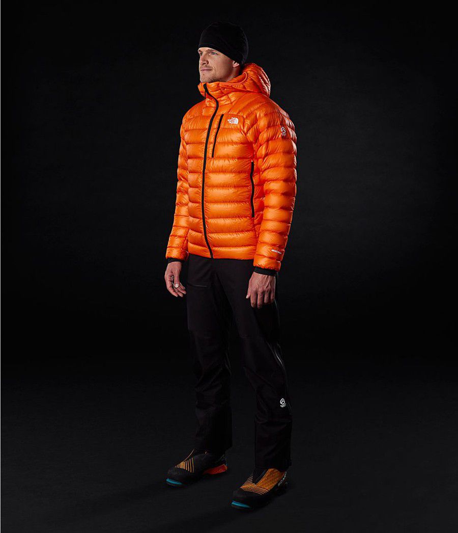 Pánské Hoodies The North Face Summit Down Oranžové | NZYSBWL-31