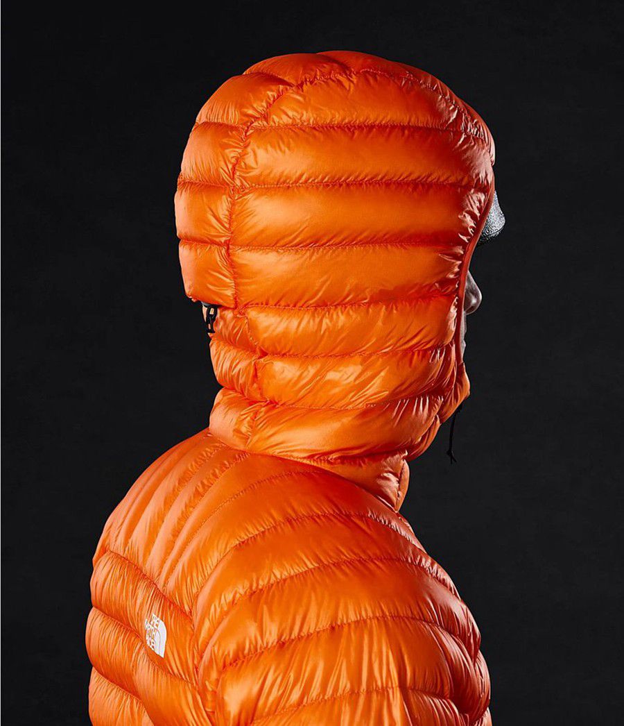 Pánské Hoodies The North Face Summit Down Oranžové | NZYSBWL-31