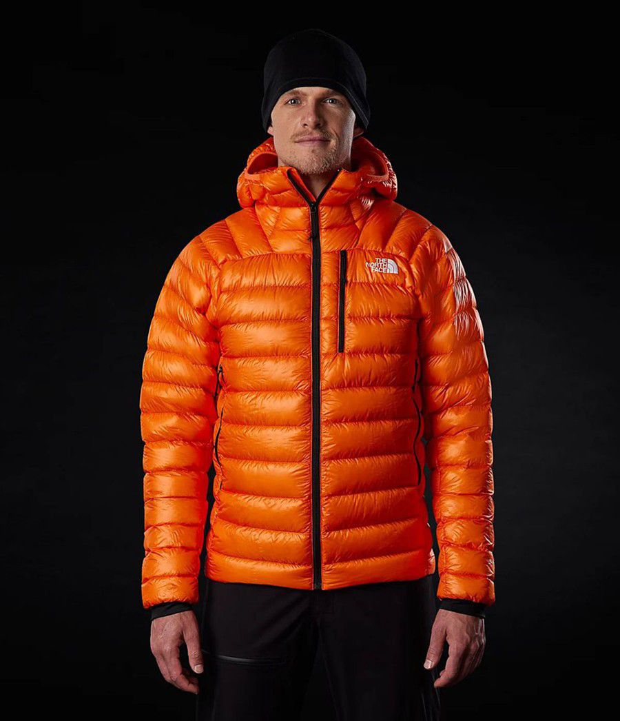 Pánské Hoodies The North Face Summit Down Oranžové | NZYSBWL-31