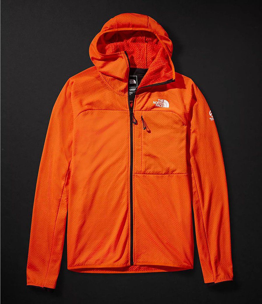 Pánské Hoodies The North Face Summit L2 Futurefleece Full Zip Oranžové | HCWQSEI-23