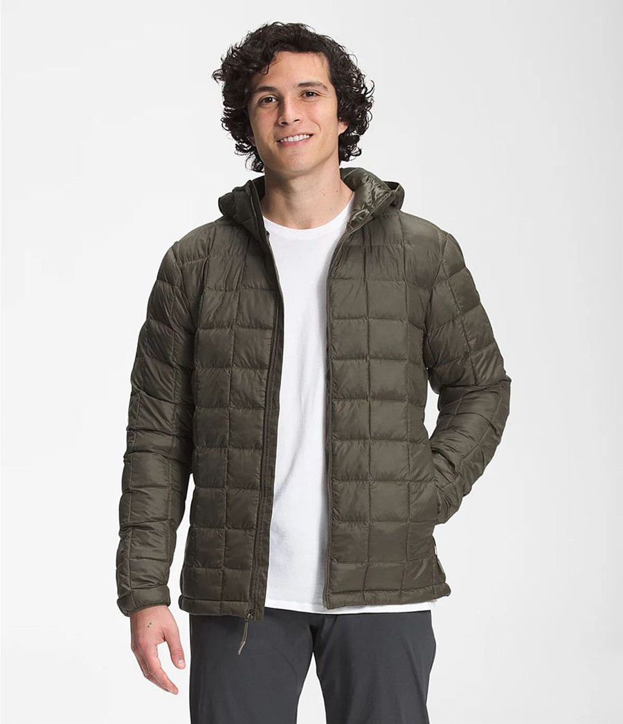 Pánské Hoodies The North Face Thermoball Eco Olivy Zelené | DJIXRHS-78