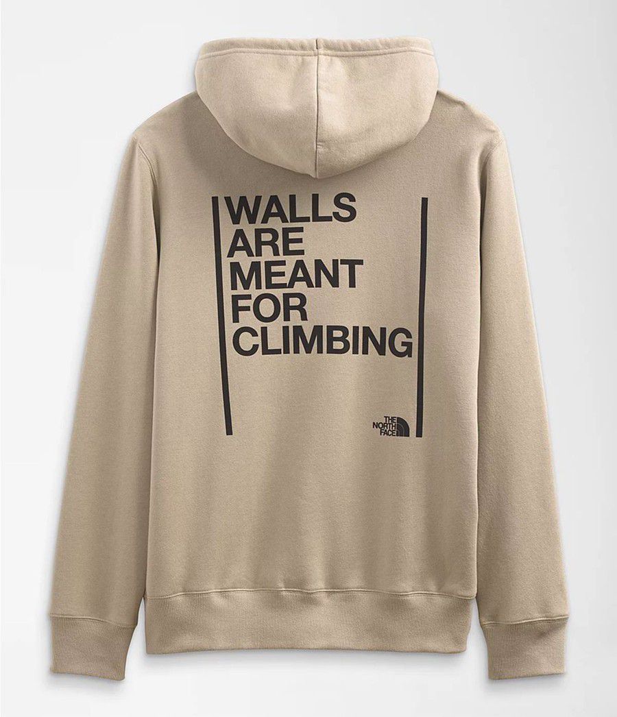 Pánské Hoodies The North Face Walls Pullover Béžový | FUKAPRX-04