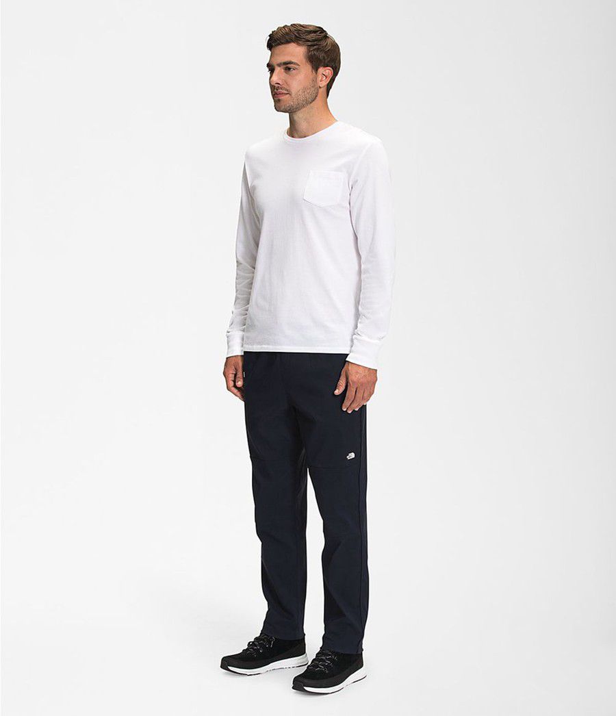 Pánské Kalhoty The North Face Class V Belted Tmavě Blankyt | PIZXDKH-40