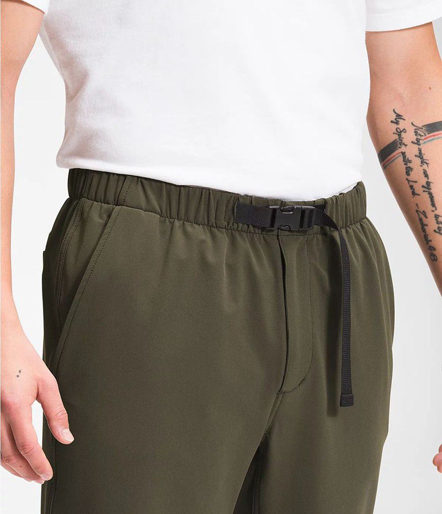 Pánské Kalhoty The North Face Tech Easy Olivy Zelené | SRWMTFC-09