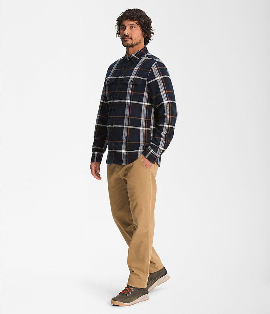 Pánské Košile The North Face Arroyo Flannel Tmavě Blankyt | TUMFDBA-86