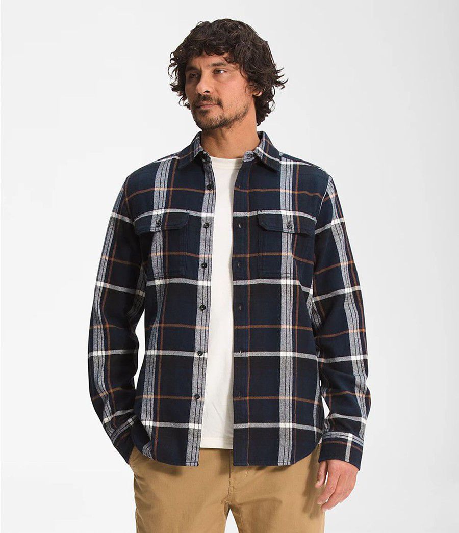 Pánské Košile The North Face Arroyo Flannel Tmavě Blankyt | TUMFDBA-86