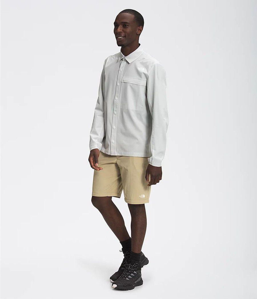 Pánské Košile The North Face First Trail Long Sleeve Šedé | OBYPFSJ-58