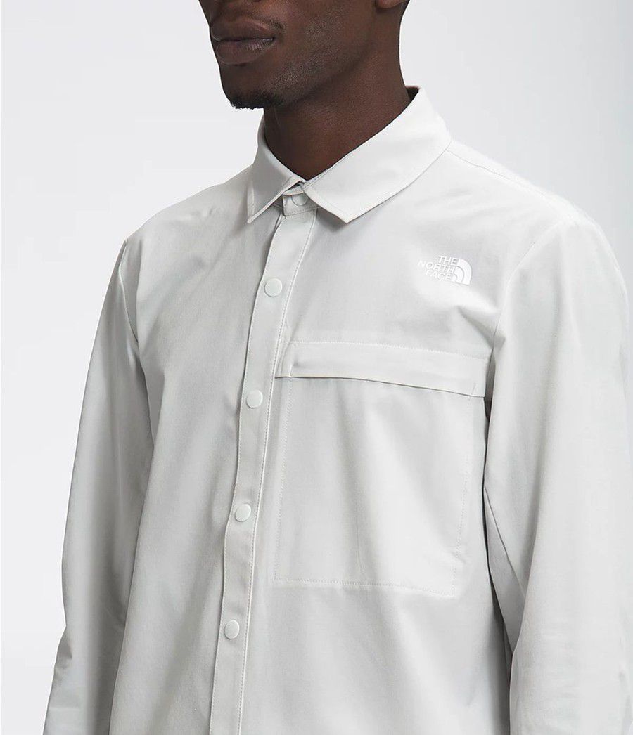 Pánské Košile The North Face First Trail Long Sleeve Šedé | OBYPFSJ-58