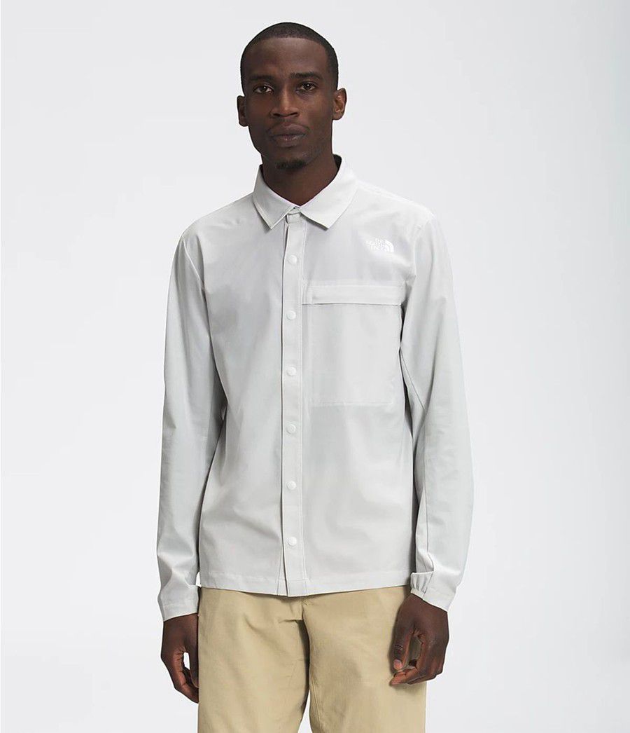 Pánské Košile The North Face First Trail Long Sleeve Šedé | OBYPFSJ-58