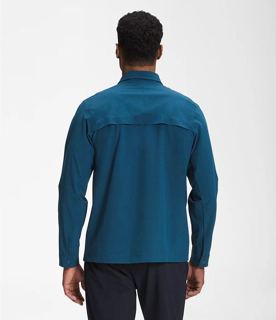 Pánské Košile The North Face First Trail Long Sleeve Blankyt | KIQMZST-59