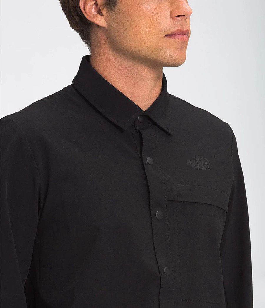 Pánské Košile The North Face First Trail Long Sleeve Černé | THDLZVQ-07