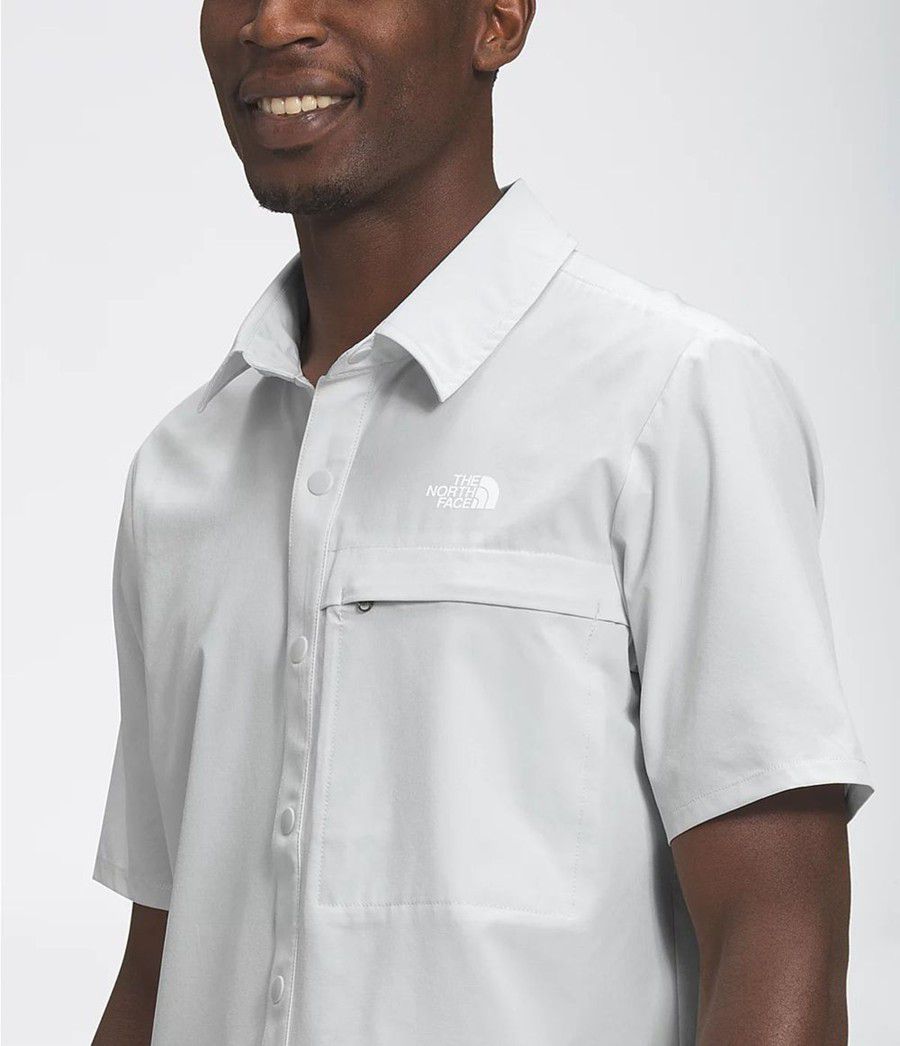Pánské Košile The North Face First Trail Short Sleeve Šedé | GEQTVKA-74