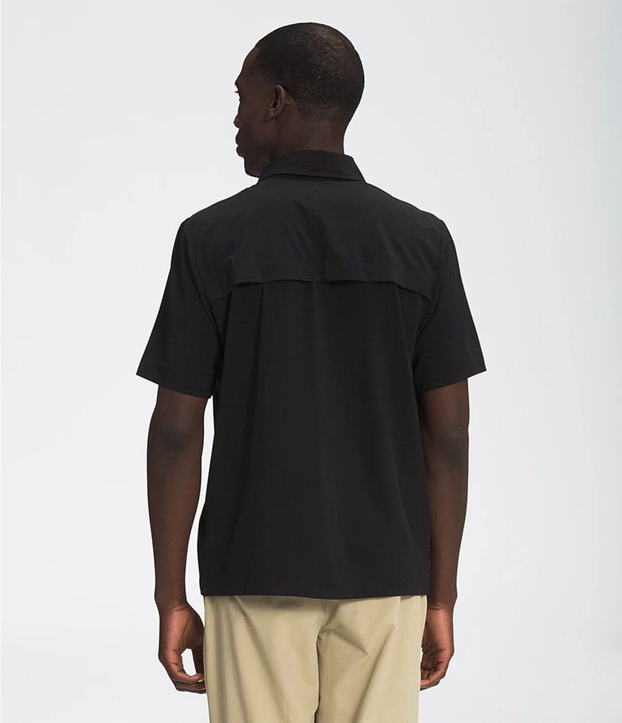 Pánské Košile The North Face First Trail Short Sleeve Černé | GNDOHPC-78