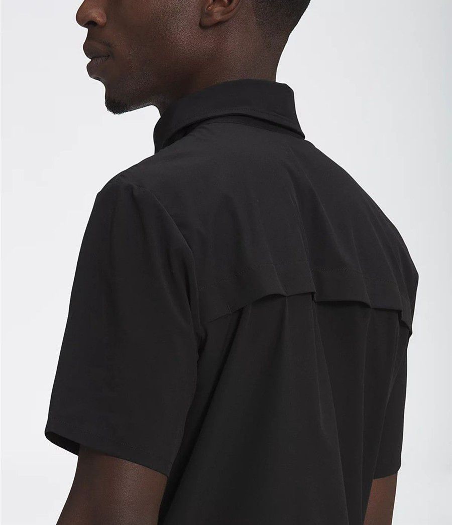 Pánské Košile The North Face First Trail Short Sleeve Černé | GNDOHPC-78