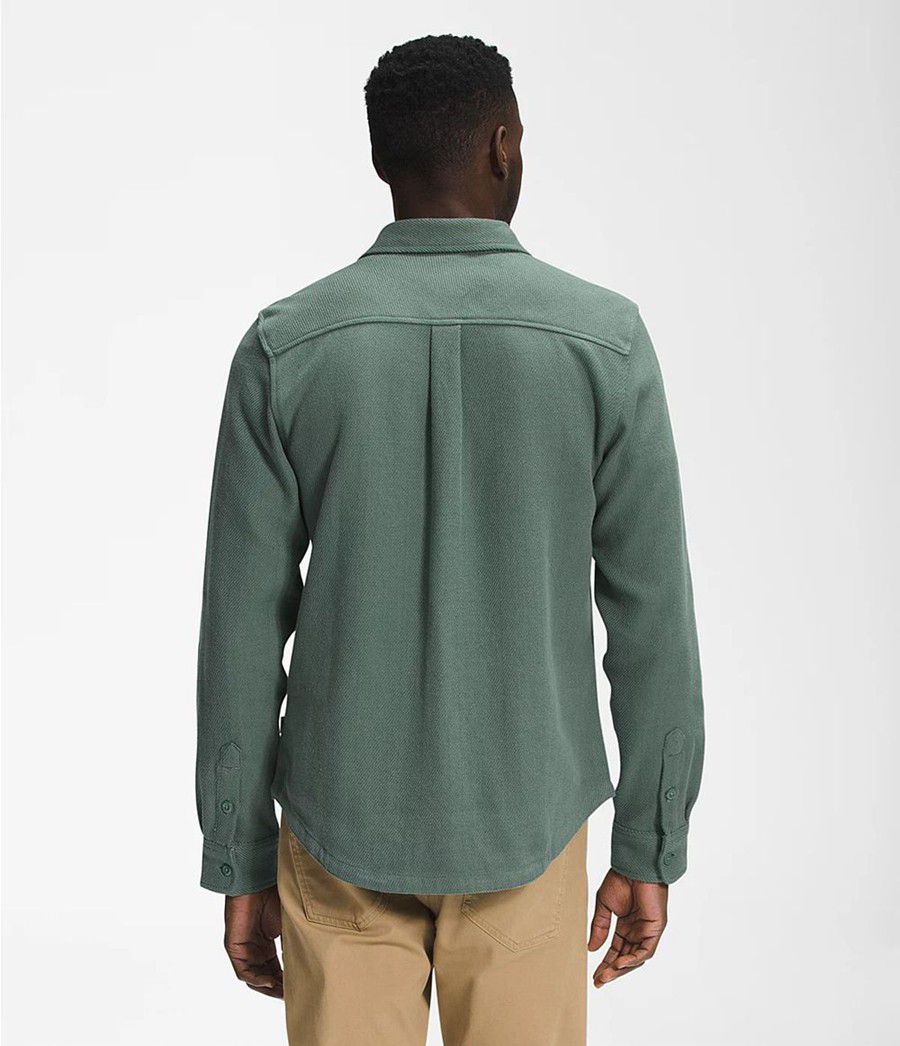 Pánské Košile The North Face Valley Twill Flannel Zelene | WMZAVJG-81