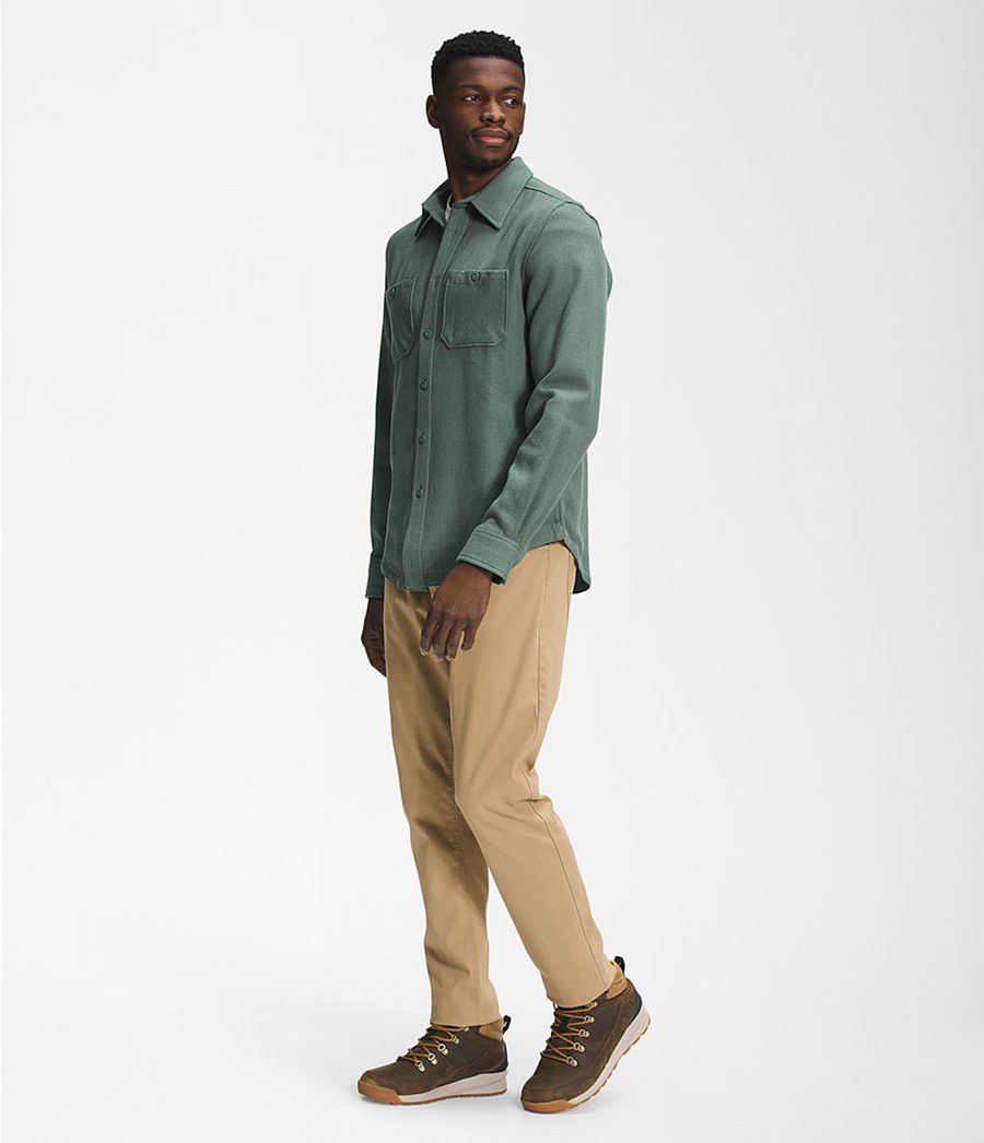 Pánské Košile The North Face Valley Twill Flannel Zelene | WMZAVJG-81