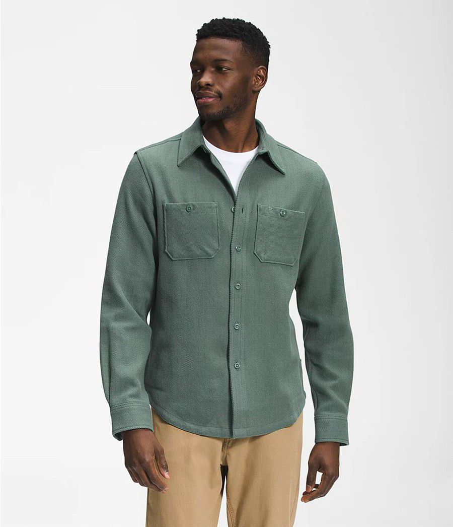 Pánské Košile The North Face Valley Twill Flannel Zelene | WMZAVJG-81