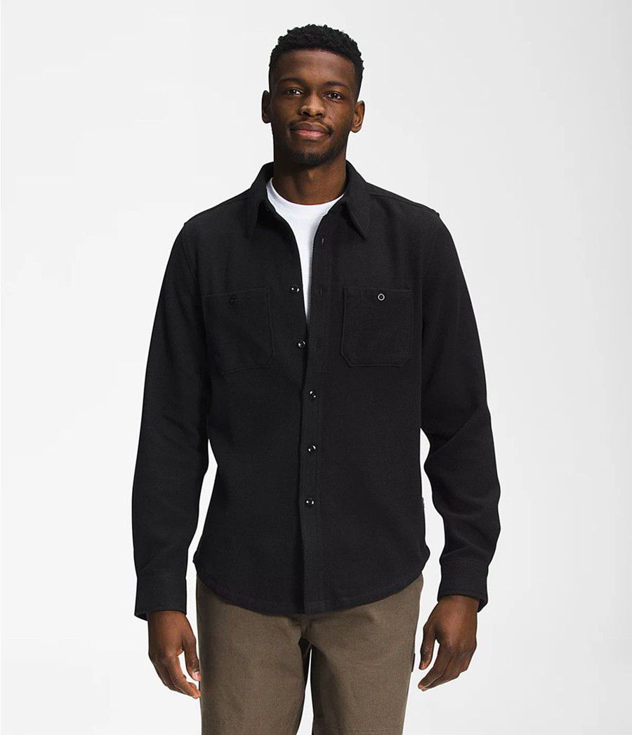 Pánské Košile The North Face Valley Twill Flannel Černé | NRHBFUQ-56