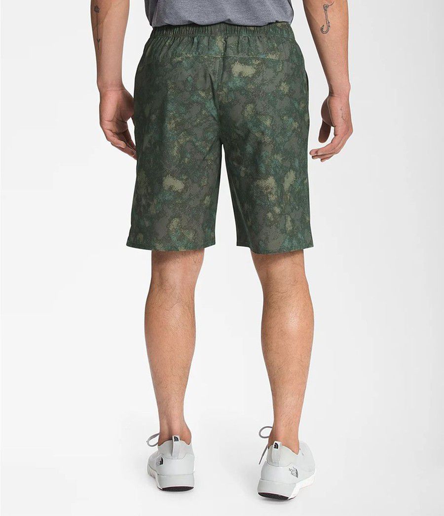 Pánské Kraťasy The North Face Printed Wander Camouflage | KZQVFAO-42