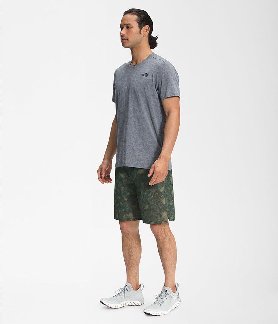 Pánské Kraťasy The North Face Printed Wander Camouflage | KZQVFAO-42