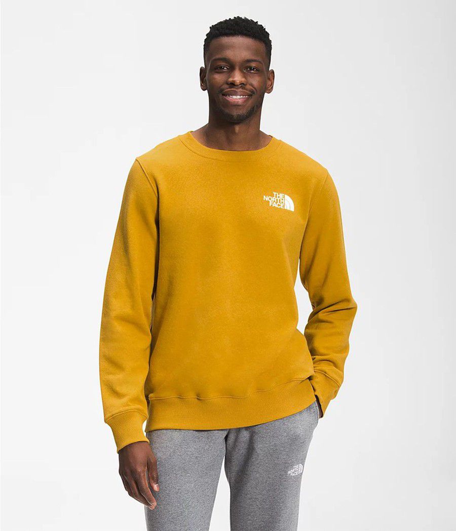 Pánské Mikiny The North Face Box Nse Crew Žluté | ZJXLRGK-79