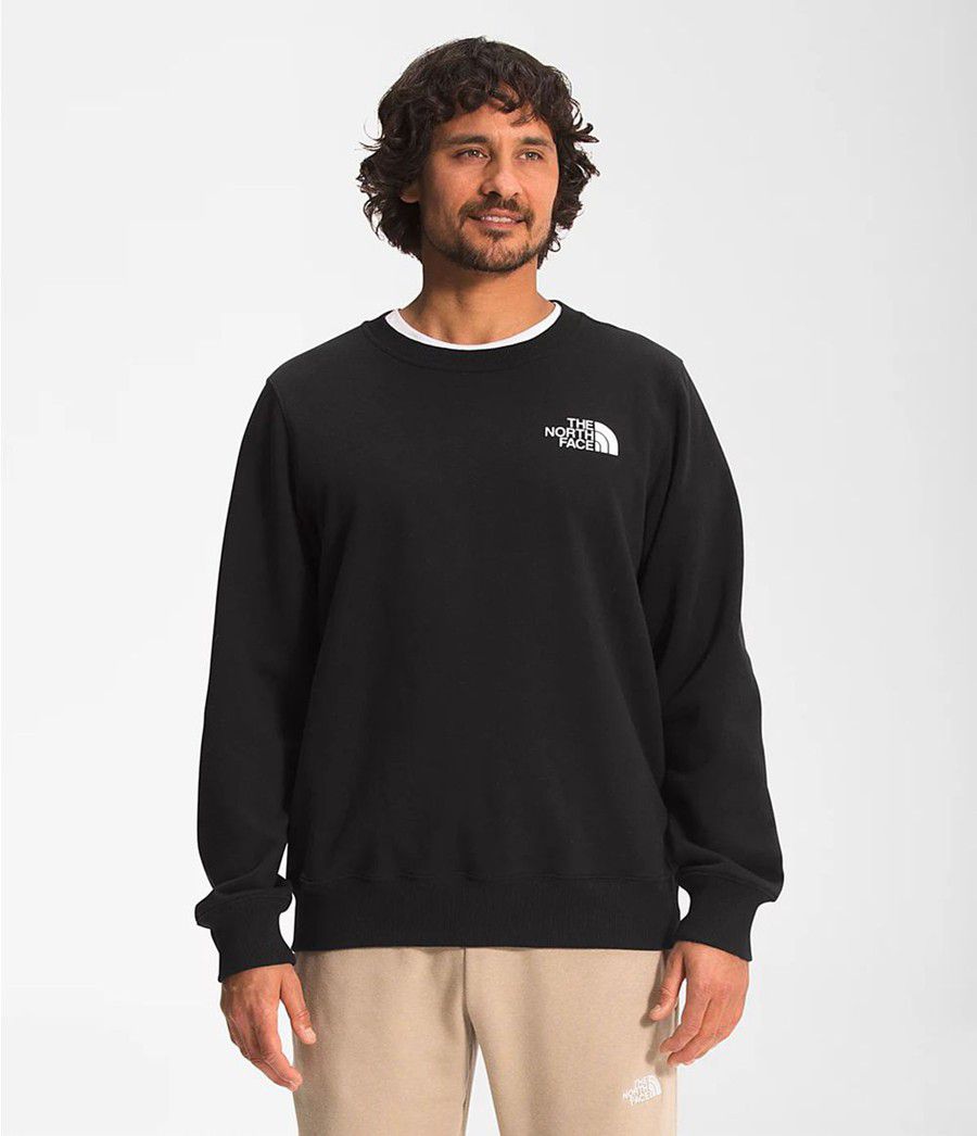 Pánské Mikiny The North Face Box Nse Crew Černé | MBLEHDT-62