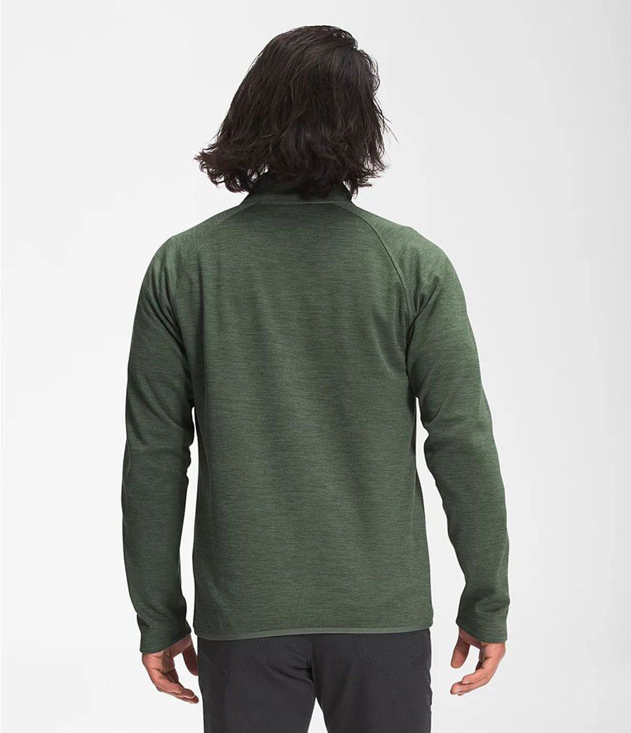 Pánské Mikiny The North Face Canyonlands Full Zip Zelene | SLMKDWA-02