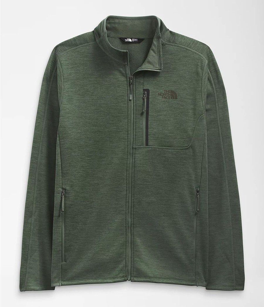 Pánské Mikiny The North Face Canyonlands Full Zip Zelene | SLMKDWA-02