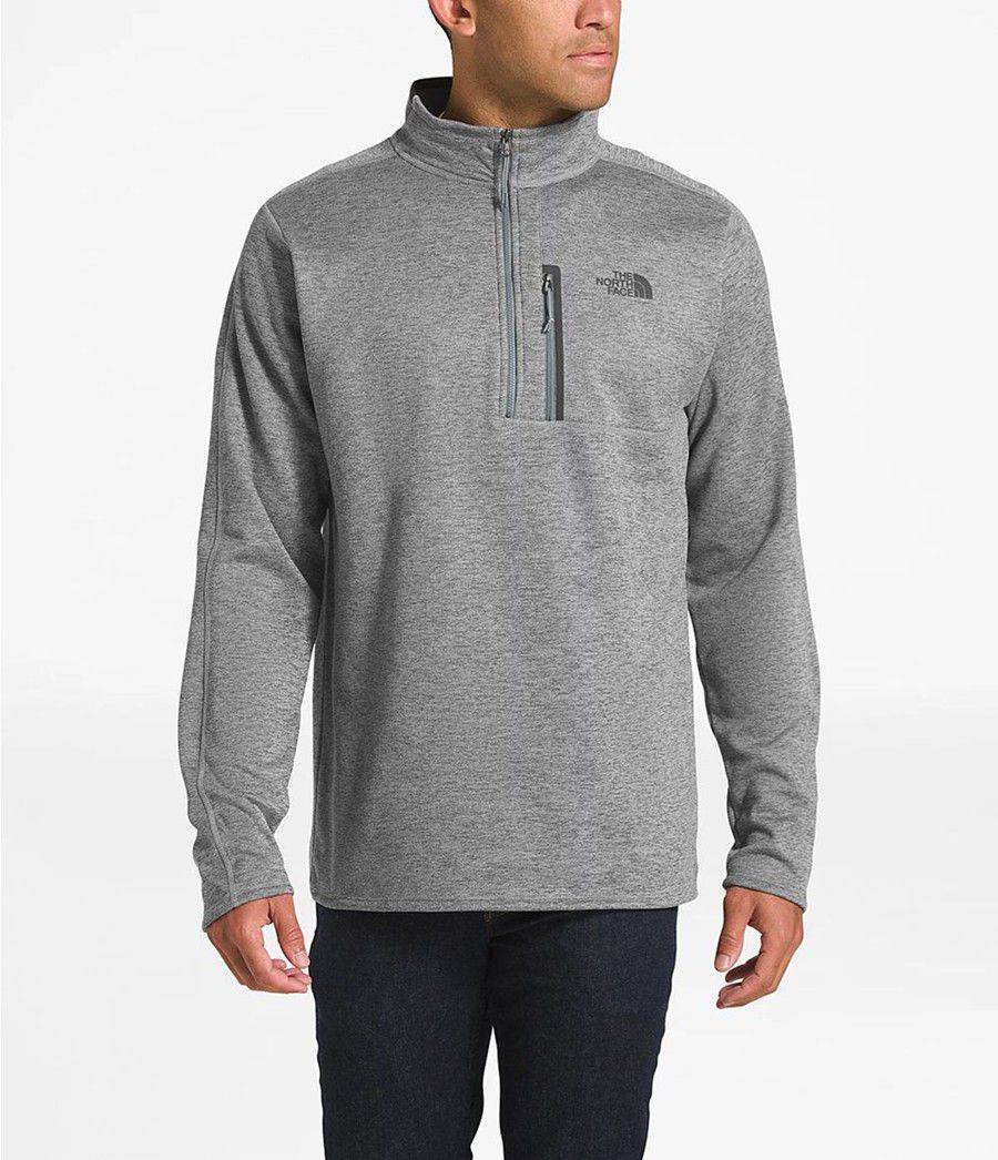 Pánské Mikiny The North Face Canyonlands ½ Zip—Tall Šedé | AQNTXCB-61