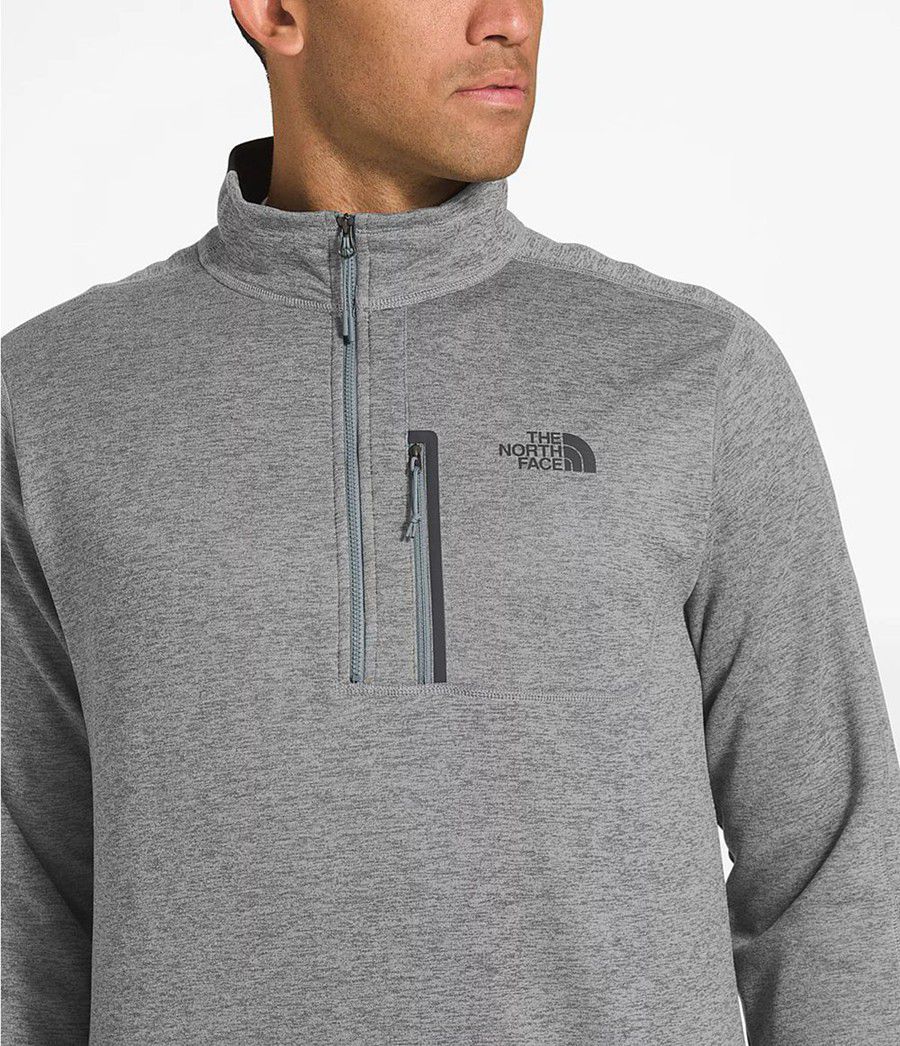Pánské Mikiny The North Face Canyonlands ½ Zip—Tall Šedé | AQNTXCB-61