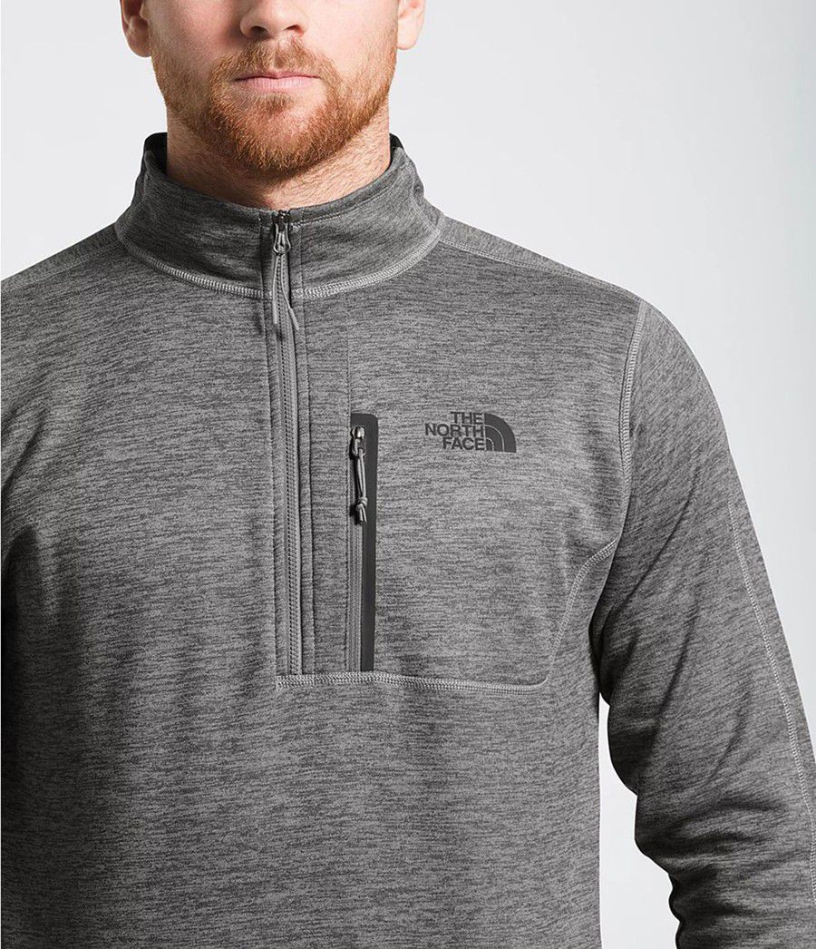 Pánské Mikiny The North Face Canyonlands ½ Zip Šedé | TEFPZQR-23