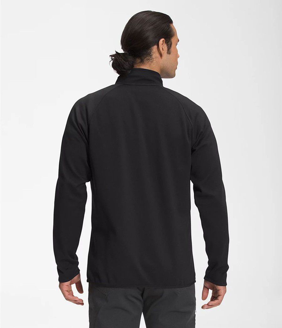 Pánské Mikiny The North Face Canyonlands ½ Zip Černé | SWRBHQN-81