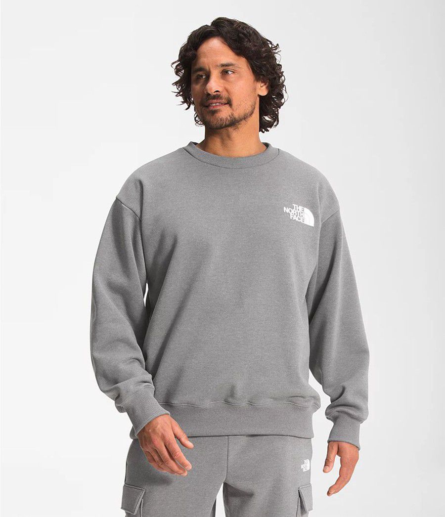 Pánské Mikiny The North Face Coordinates Crew Šedé | XOQWBUI-76