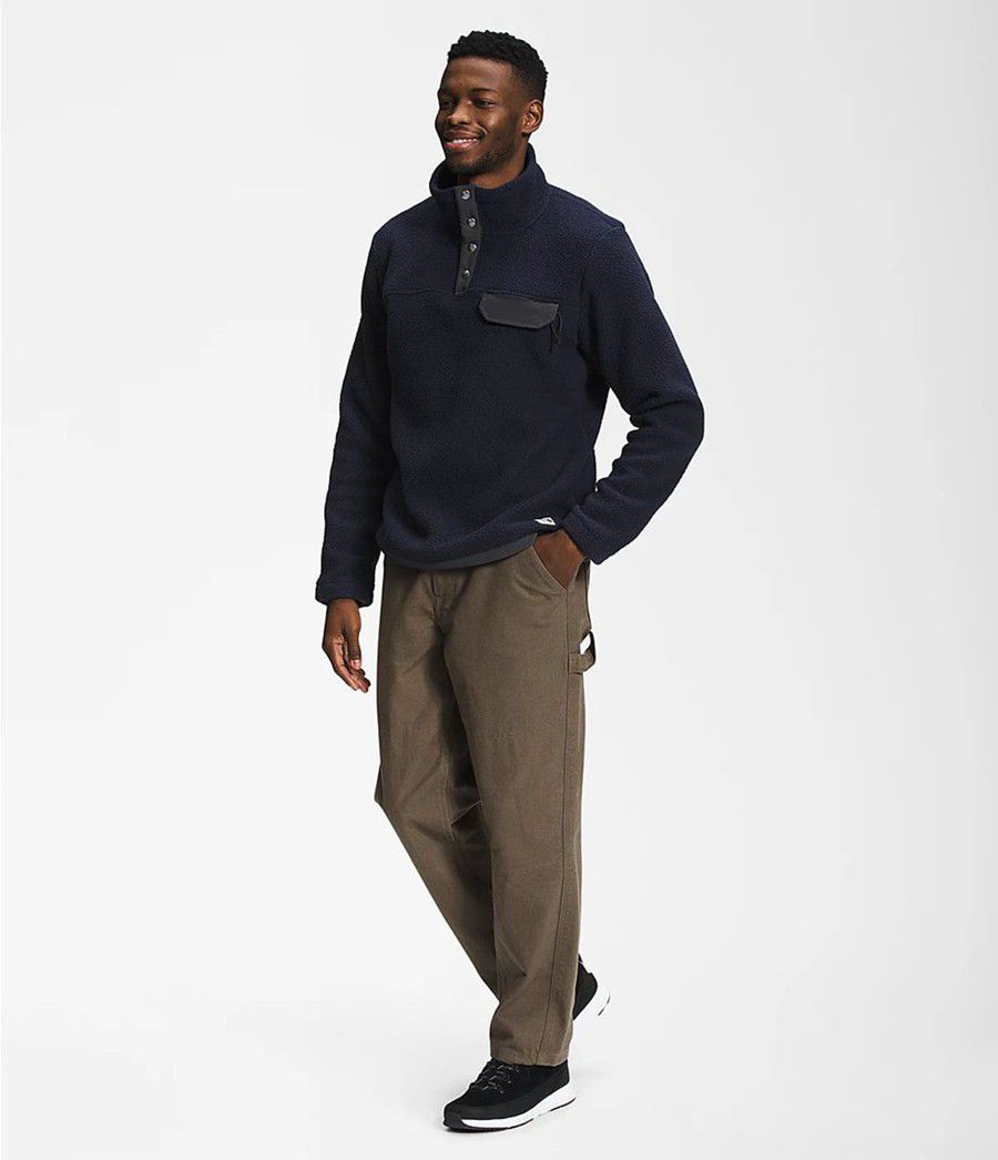 Pánské Mikiny The North Face Cragmont ¼ Snap Pullover Tmavě Blankyt | NTOEZVG-71