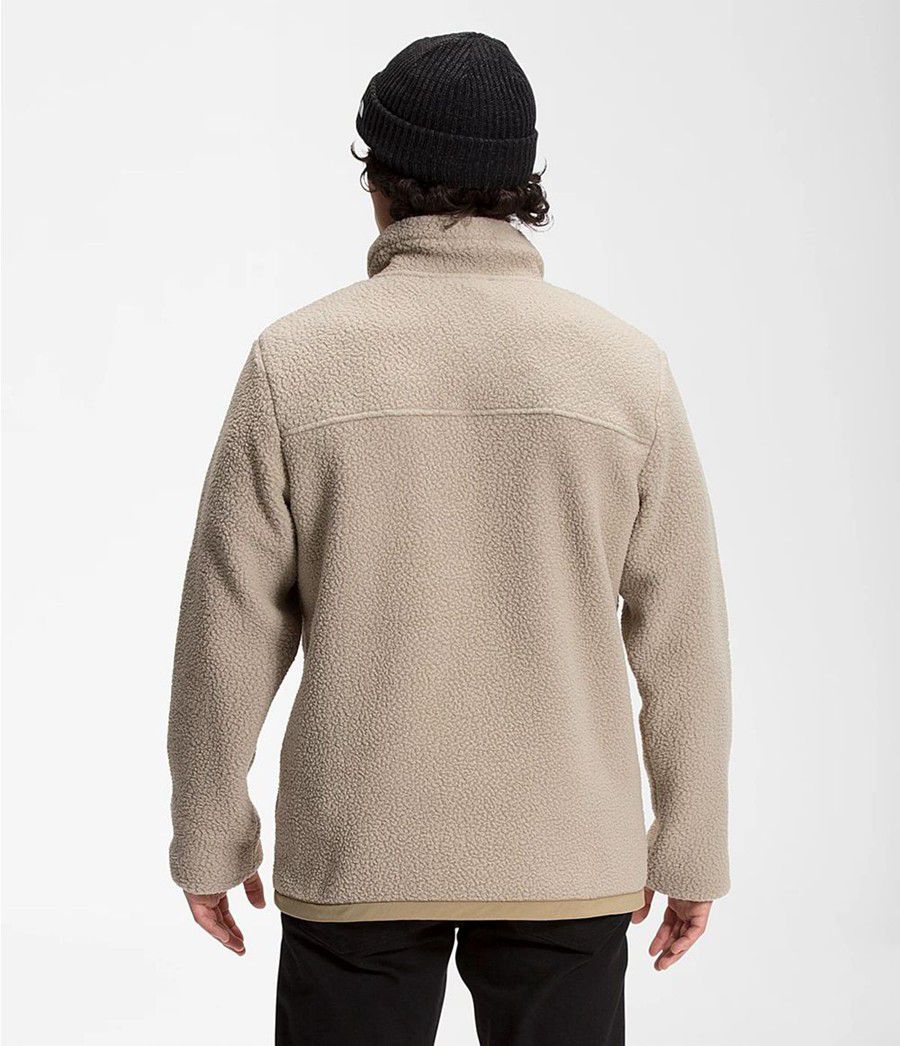 Pánské Mikiny The North Face Cragmont ¼ Snap Pullover Hnědé | GDLZIBY-19