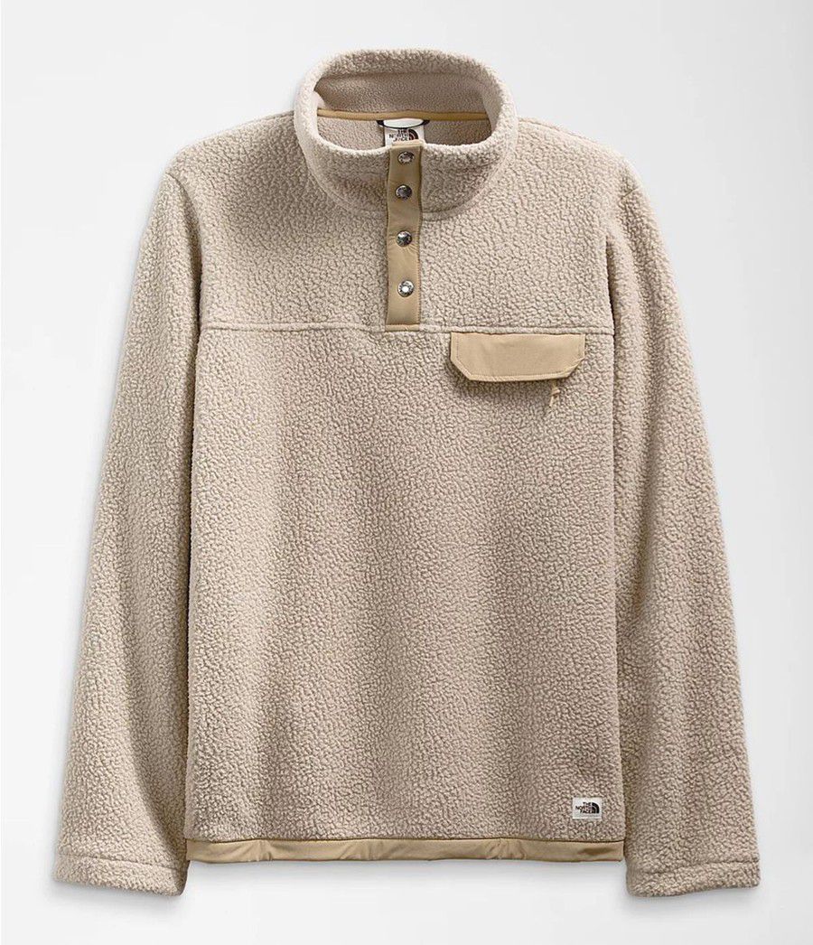 Pánské Mikiny The North Face Cragmont ¼ Snap Pullover Hnědé | GDLZIBY-19