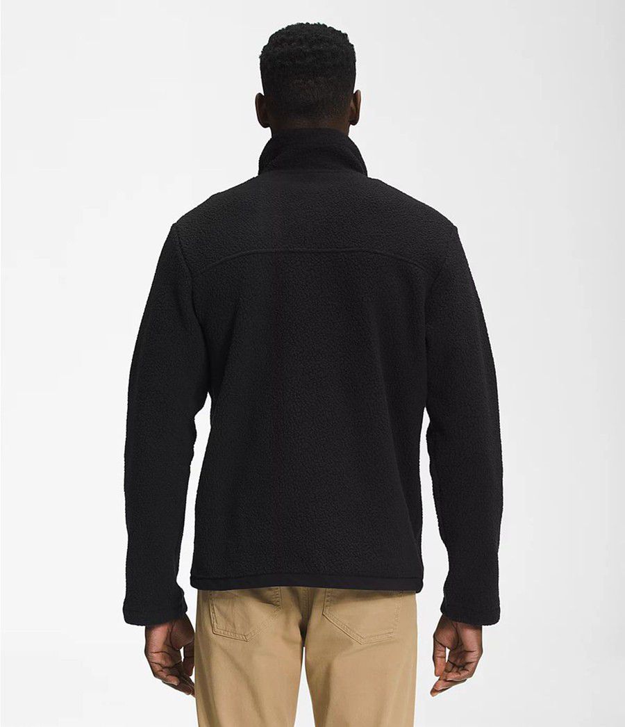 Pánské Mikiny The North Face Cragmont ¼ Snap Pullover Černé | FZYBTRO-91