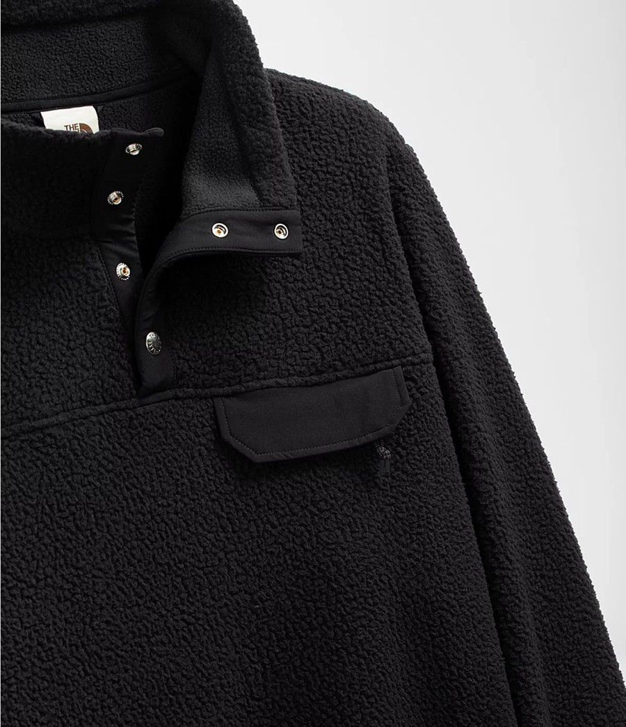 Pánské Mikiny The North Face Cragmont ¼ Snap Pullover Černé | FZYBTRO-91