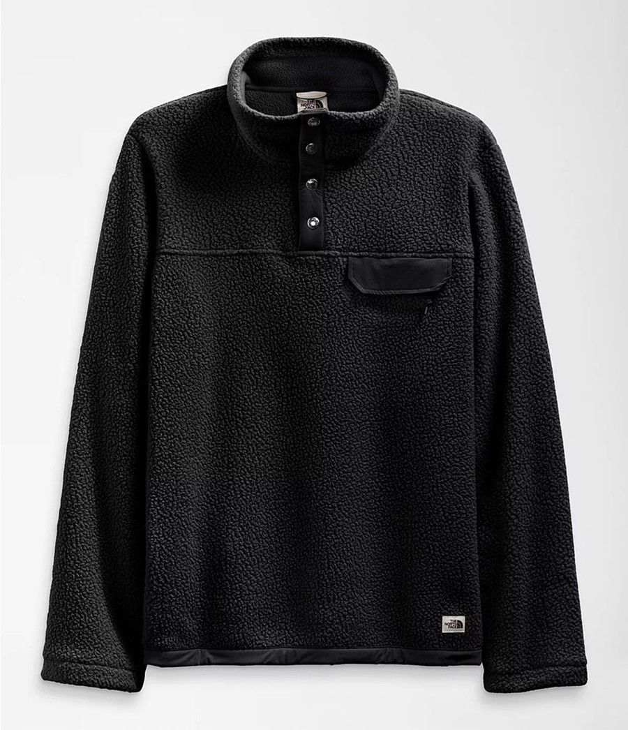 Pánské Mikiny The North Face Cragmont ¼ Snap Pullover Černé | FZYBTRO-91