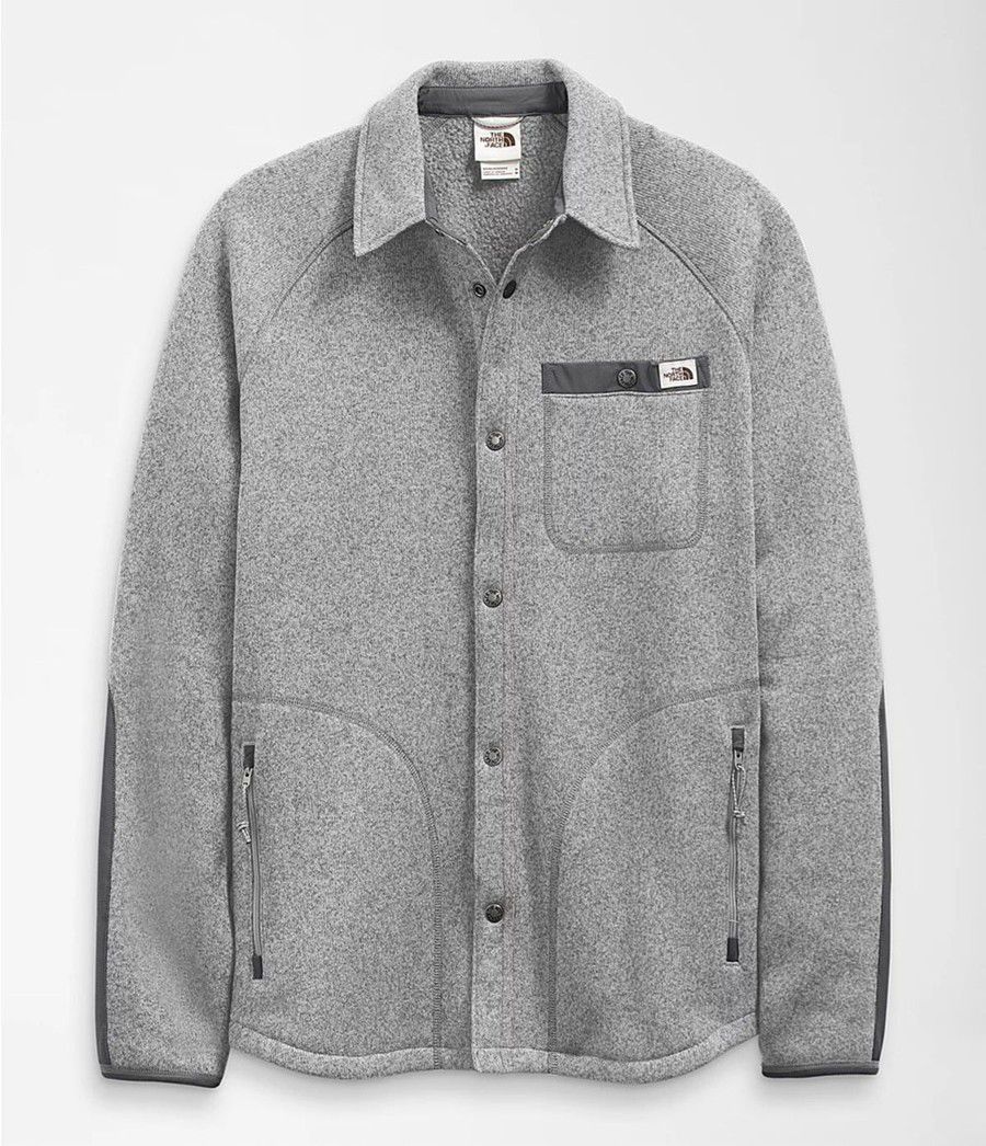 Pánské Mikiny The North Face Gordon Lyons Shacket Šedé | ZDEJKYT-59