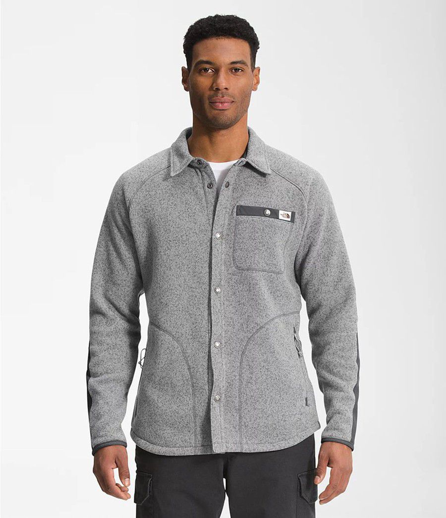 Pánské Mikiny The North Face Gordon Lyons Shacket Šedé | ZDEJKYT-59