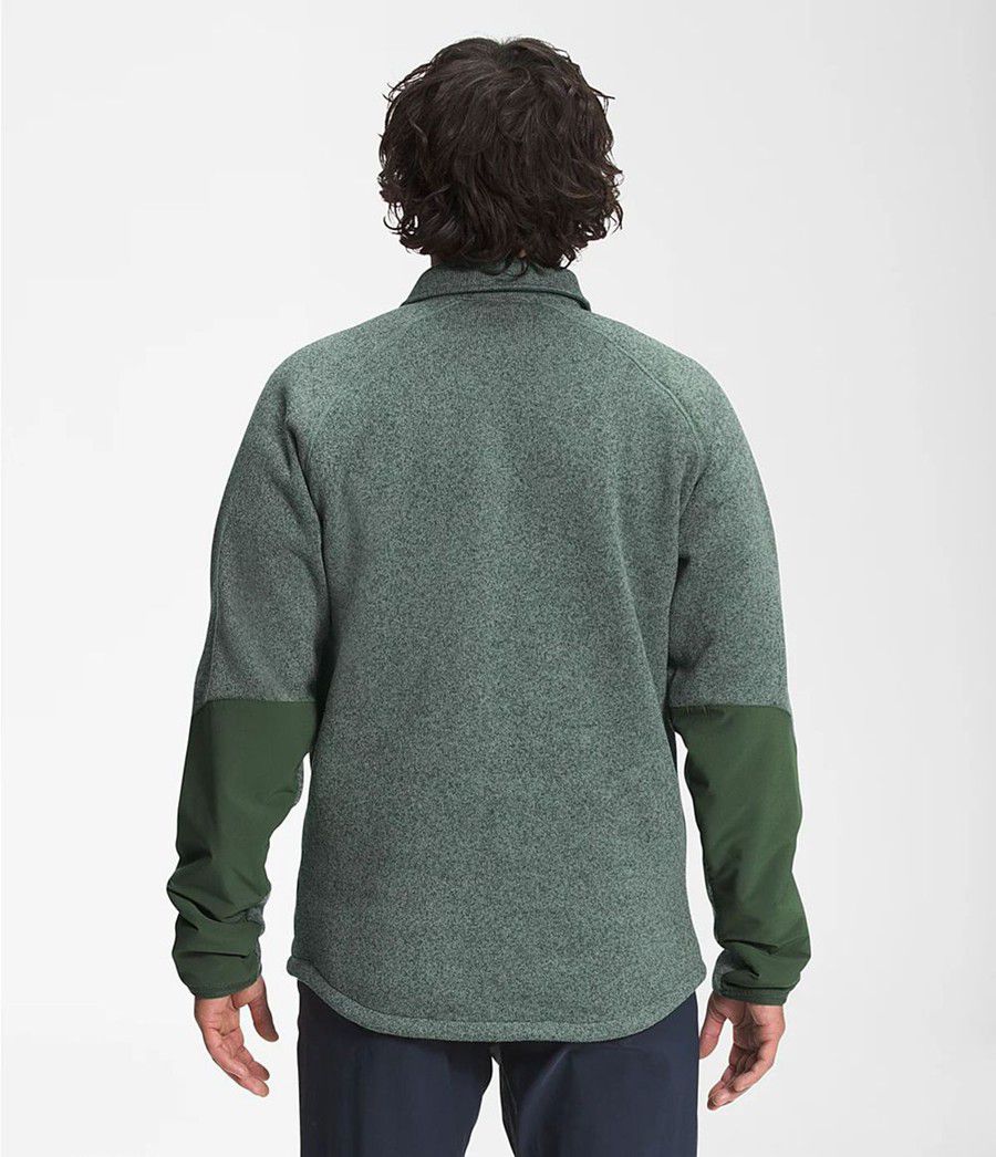 Pánské Mikiny The North Face Gordon Lyons Shacket Zelene | BDPGLJI-84