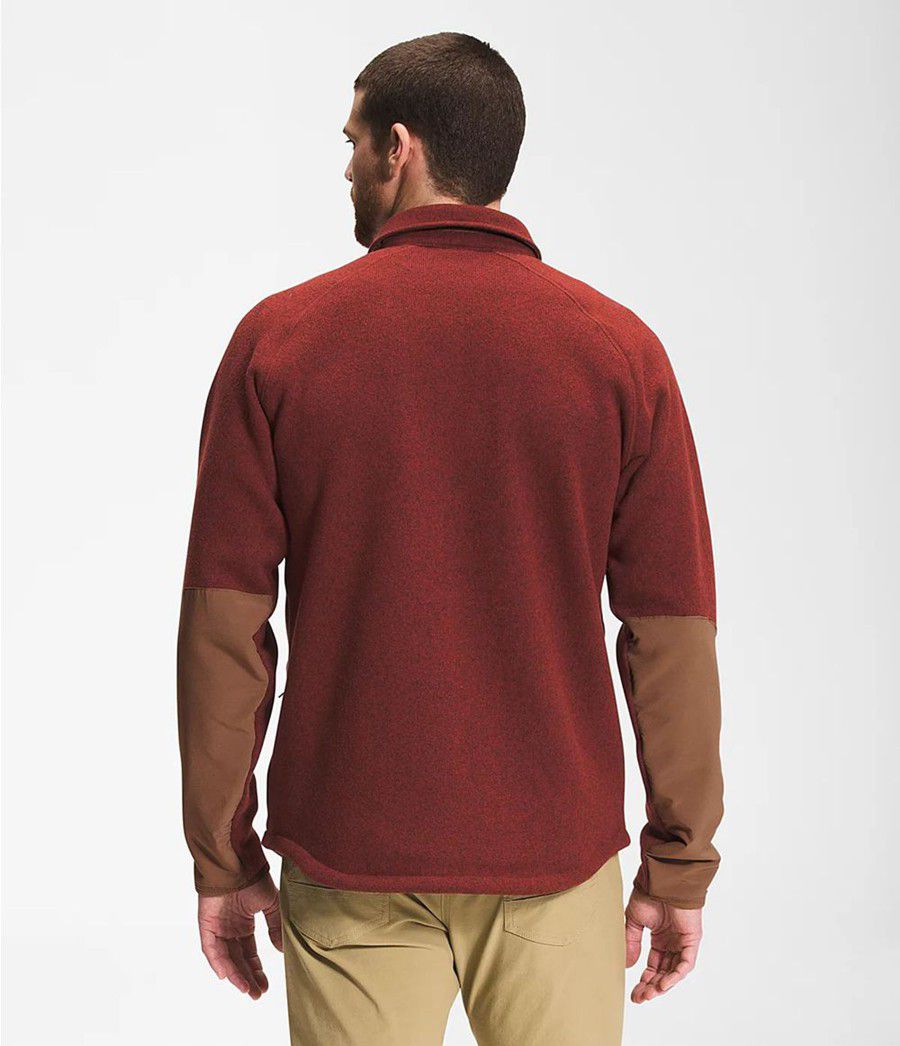 Pánské Mikiny The North Face Gordon Lyons Shacket Červené | WAEFQJR-04