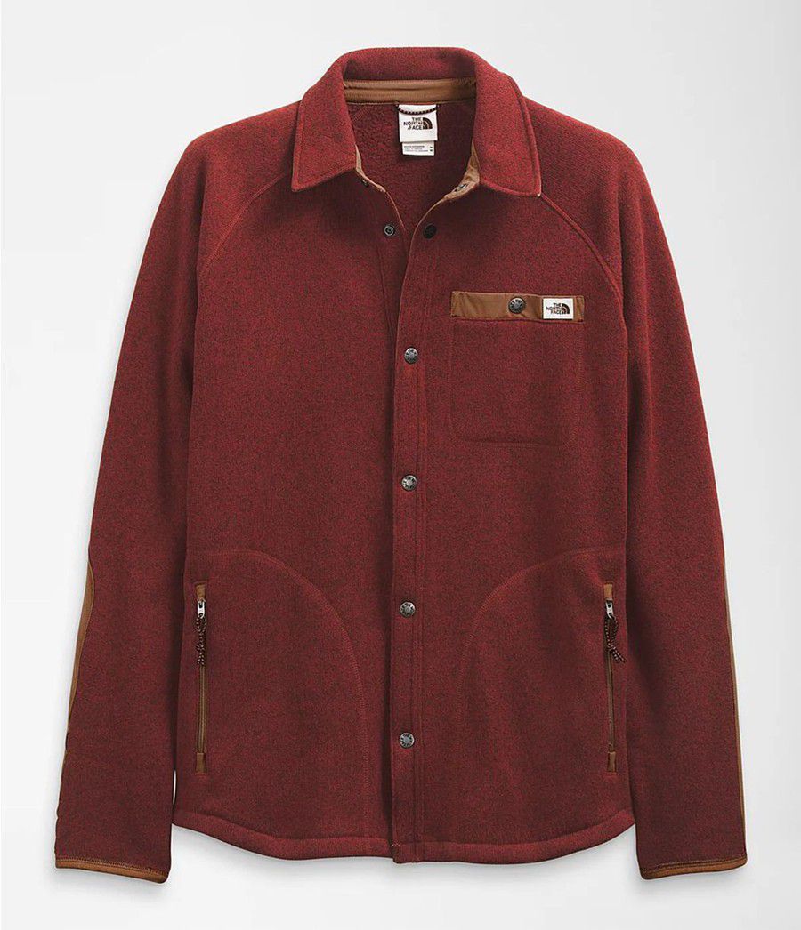 Pánské Mikiny The North Face Gordon Lyons Shacket Červené | WAEFQJR-04