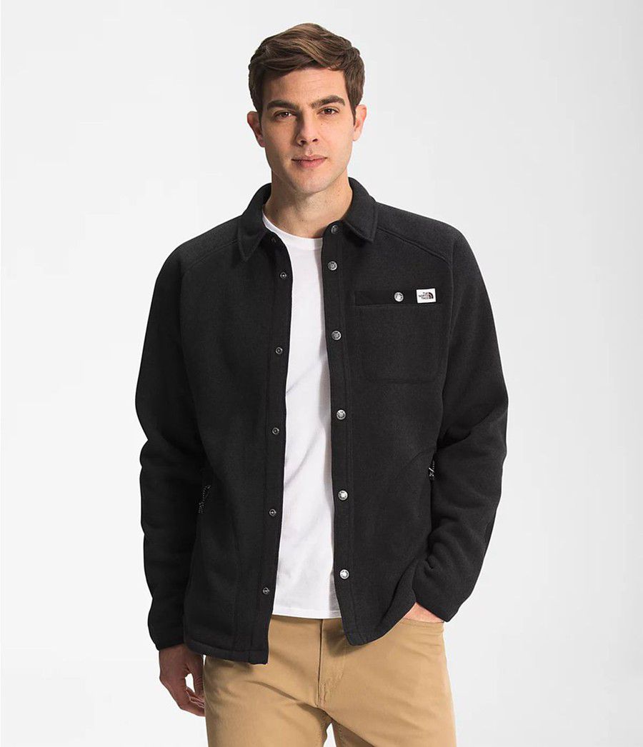 Pánské Mikiny The North Face Gordon Lyons Shacket Černé | BEPJCVZ-80